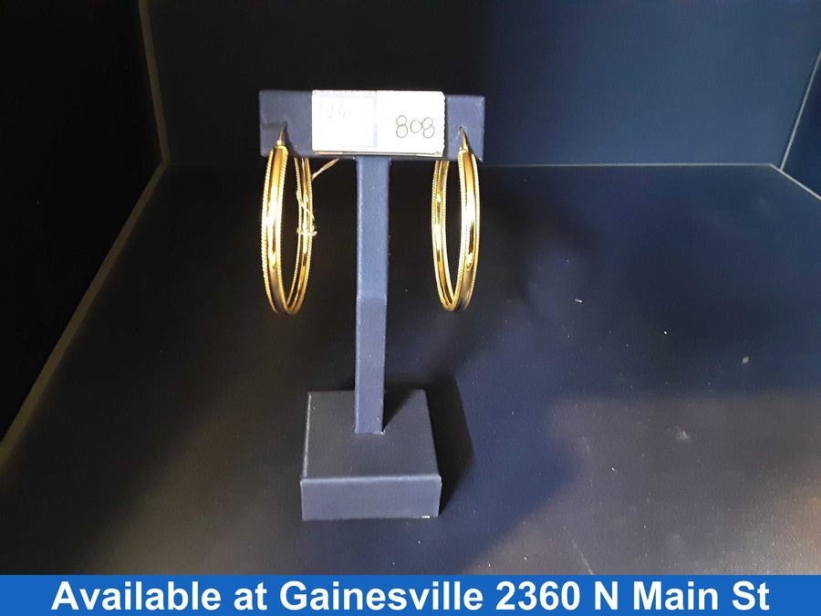 Hoop Earrings - Yellow Gold 14k (.585) 7.1 grams