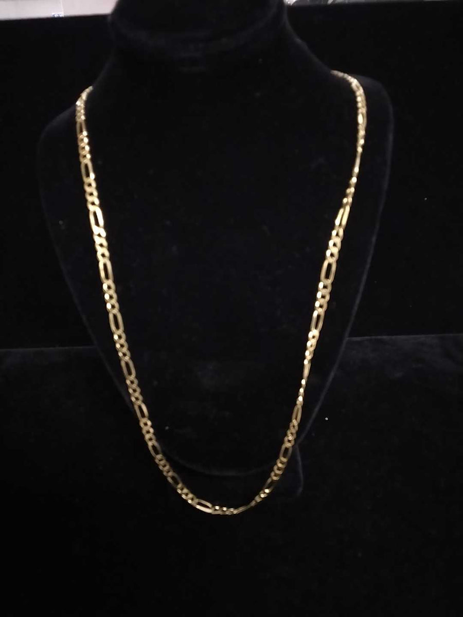Figaro Chain - Yellow Gold 14k (.585) 14.2 grams 20 inch