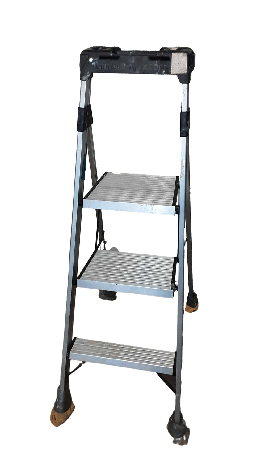 Gorilla Dual Platform Step Ladder Silver Step Stool