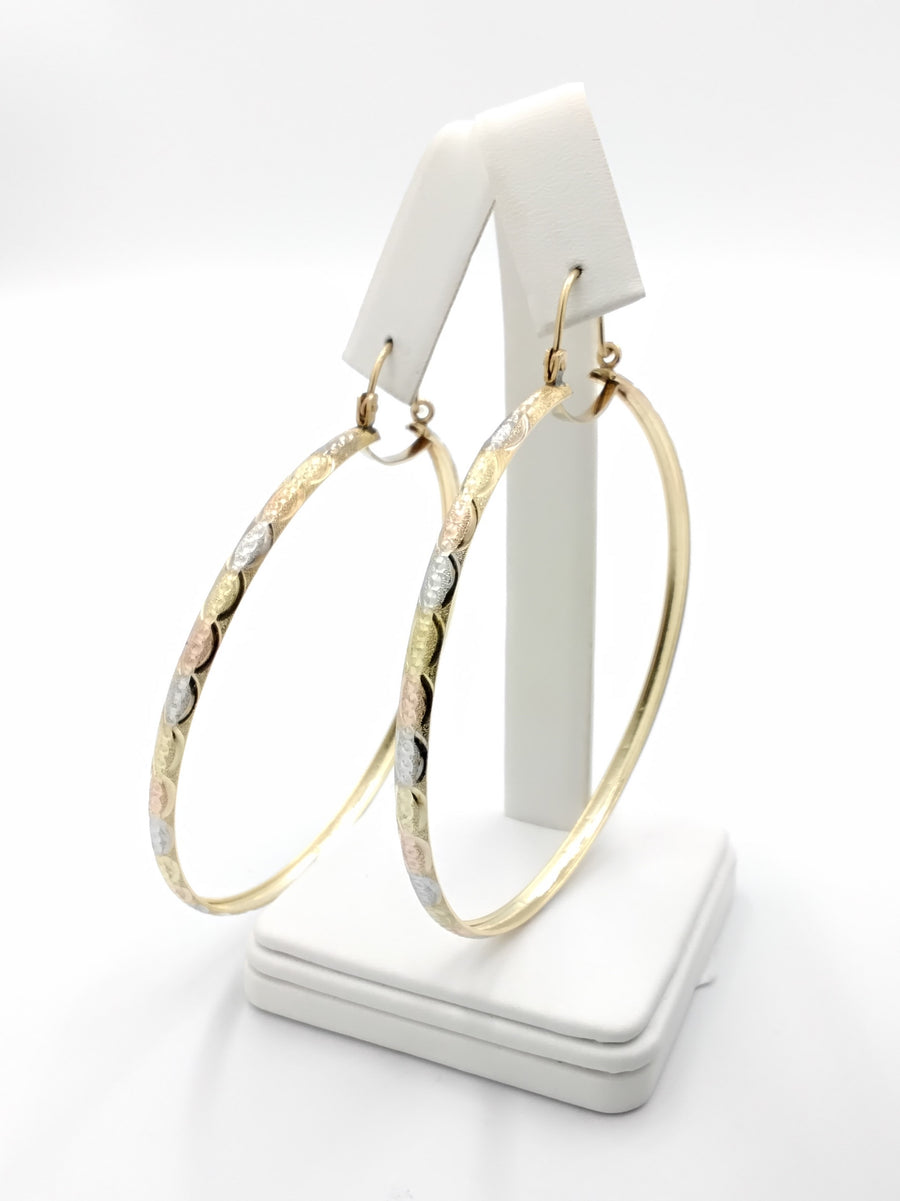 Bangle Earrings - Yellow Gold 10k (.417) 8.6 grams