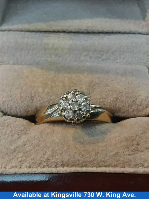 Women's Ring - Yellow Gold 10k (.417) 3.4 grams Size 9