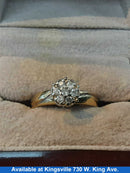Women's Ring - Yellow Gold 10k (.417) 3.4 grams Size 9
