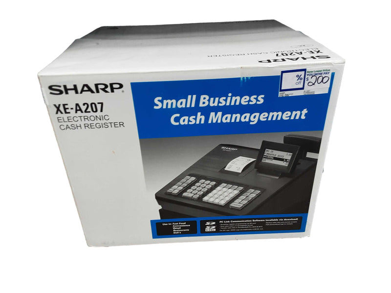 Sharp Xe-a207 Beige / Tan Cash Register / Other Merchant Equipment