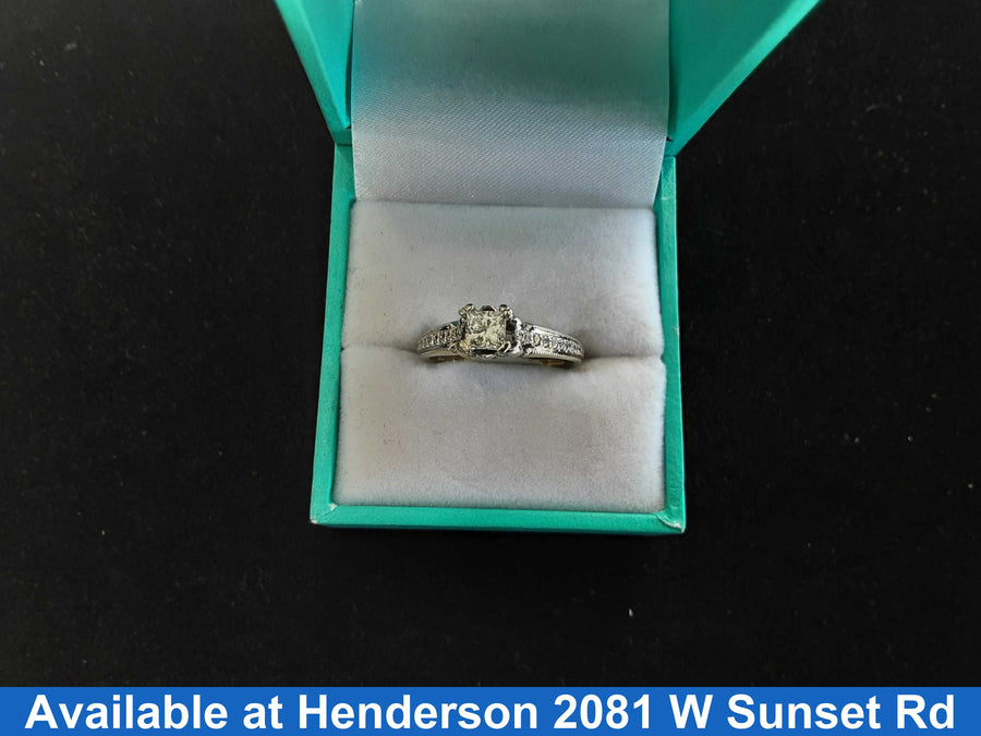 Ring - Engagement Set - White Gold 10k (.417) 3.8 grams Size 7