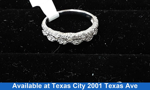 Women's Ring - White Gold 10k (.417) 2.2 grams Size 7