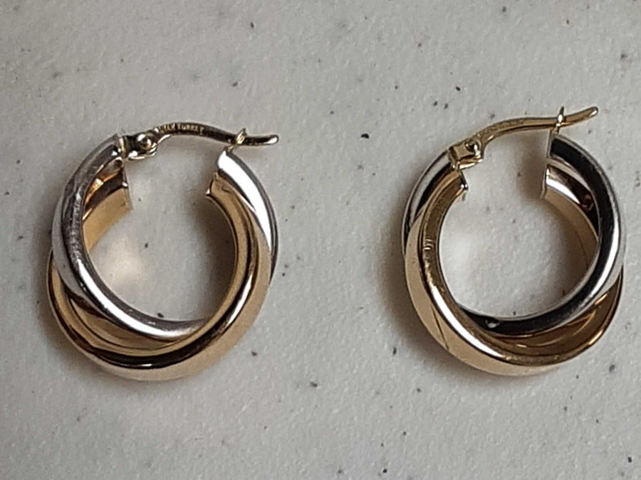 Bangle Earrings - Yellow Gold 10k (.417) 3.8 grams