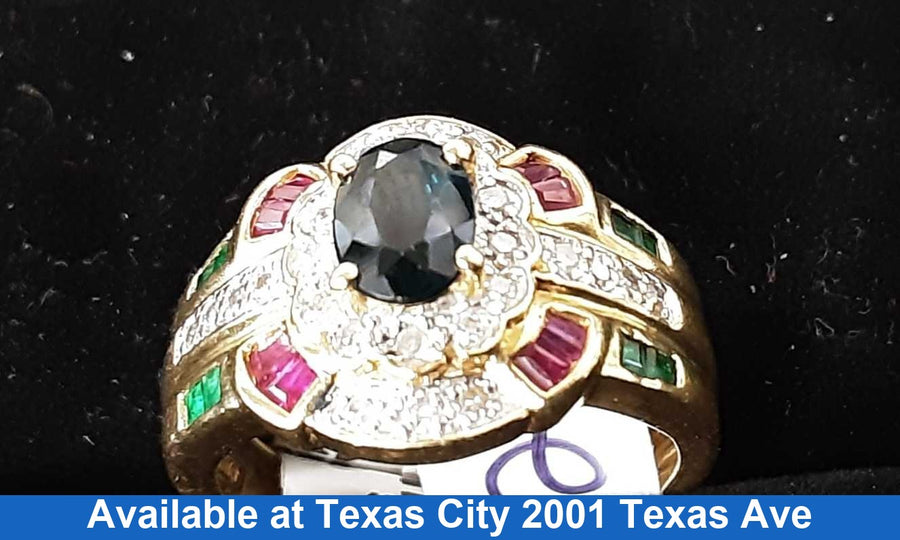 Women's Ring - Yellow Gold 14k (.585) 4.6 grams Size 8