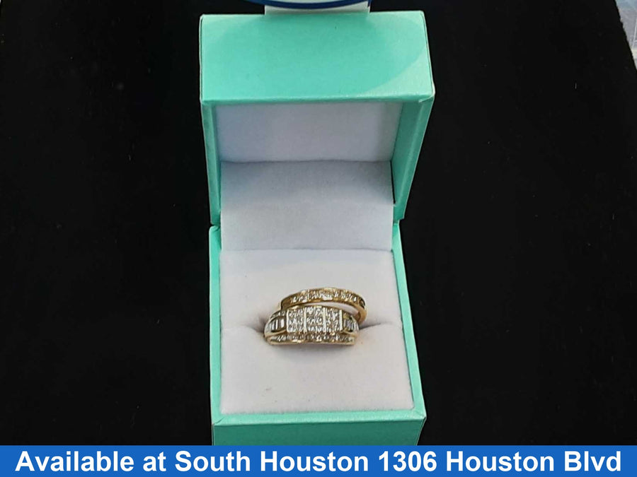 Ring - Engagement Set - Yellow Gold 14k (.585) 6.5 grams Size 7