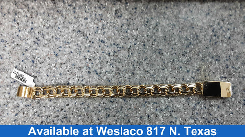 ID Bracelet - Yellow Gold 10k (.417) 34.3 grams 8 inch