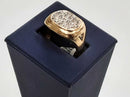 Men's Diamond Ring - Yellow Gold 10k Size 7