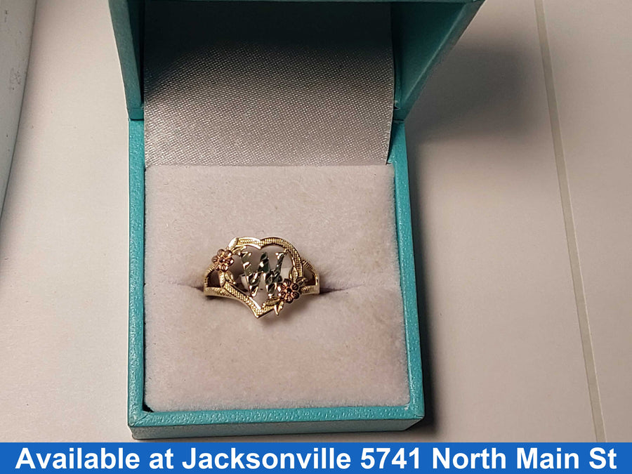 Women's Ring - Yellow Gold 10k (.417) 2 grams Size 20
