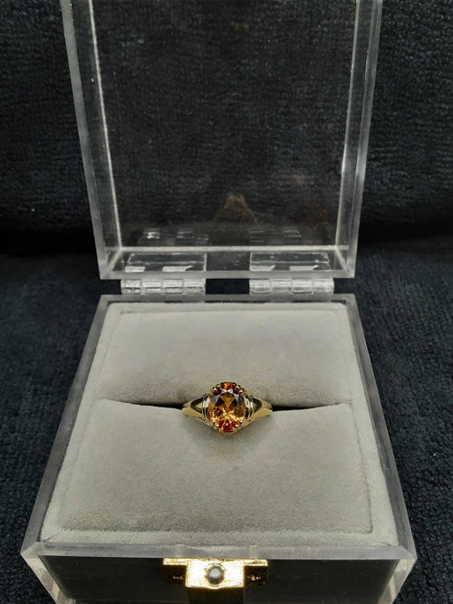 Yellow Gem Stone Ring