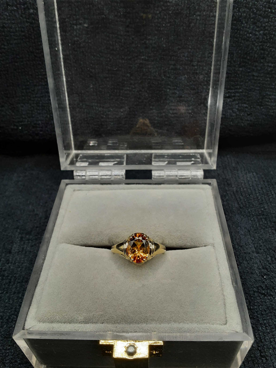 Yellow Gem Stone Ring