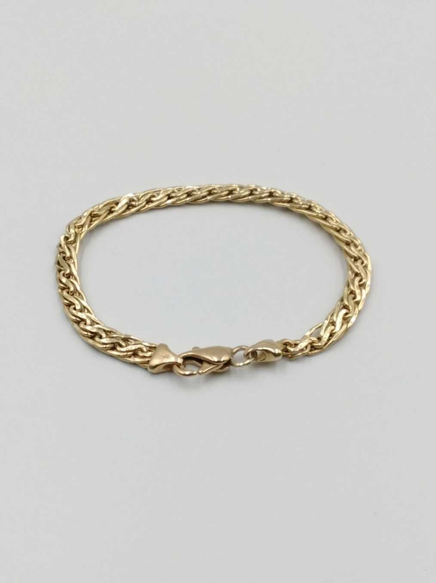 Wheat Bracelet - Yellow Gold 14k (.585) 7.6 grams 7 inch