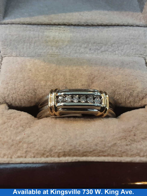 Ring - Wedding Band - White Gold 10k (.417) 4.4 grams Size 11