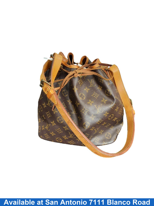 Louis Vuitton Petit Noe Brown Purse / Handbag