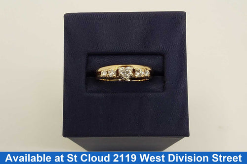 Ring - Wedding Set - Yellow Gold 14k (.585) 3.69 grams Size 5.5