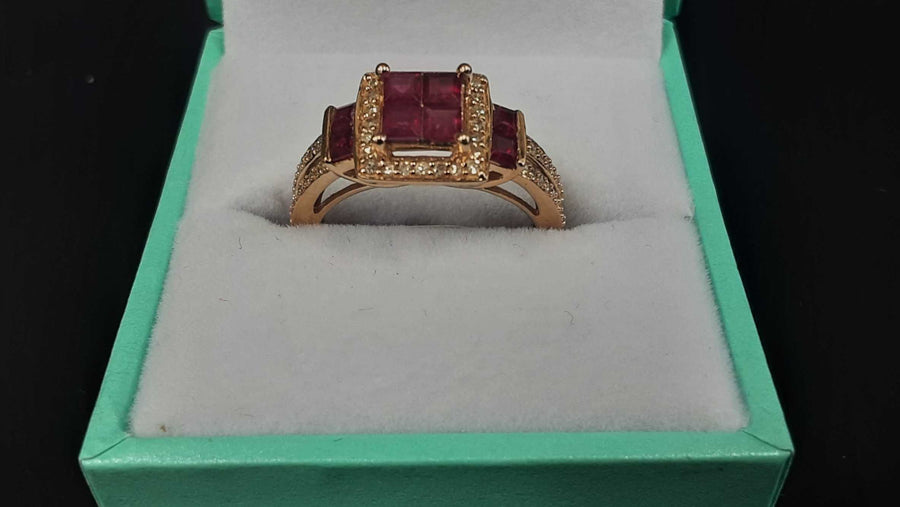 Women's Ring - Rose Gold 14k (.585) 4.2 grams Size 7.5