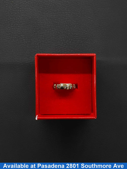 Women's Ring - Anniversary - Yellow Gold 14k (.585) 3 grams Size 7