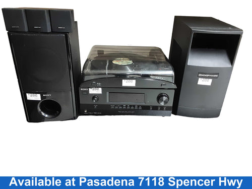 Sony Str-dh520 Black Home Turntable