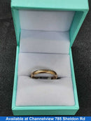 Ring - Wedding Band - Yellow Gold 14k (.585) 2.6 grams Size 6.5