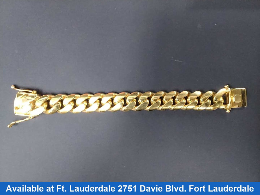 Cuban Link Bracelet - Yellow Gold 10k (.417) 308.2 grams 9 inch