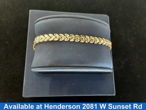Fox Tail Bracelet - Yellow Gold 14k (.585) 9.2 grams 7 inch