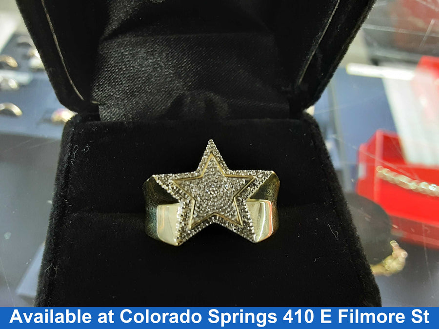 Men's Ring - Yellow Gold 10k (.417) 4 grams Size 20