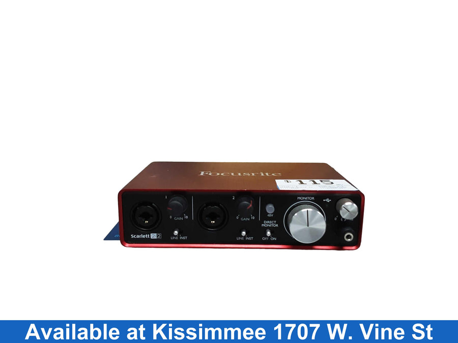Focusrite Scarlett 2i2 Red Classic Audio Interface