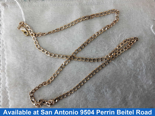 Cuban Link Chain - Yellow Gold 10k (.417) 4.6 grams 20 inch
