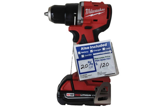Milwaukee 3601-20 Red Cordless Impact Drill