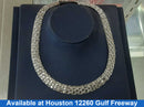 Woven Chain - White Gold 14k (.585) 27.2 grams 17 inch