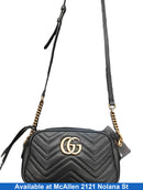 Gucci Gg Marmont Small Matelasse Black Purse / Handbag