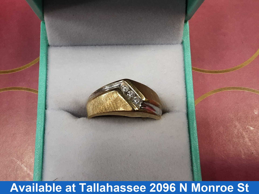 Men's Ring - Yellow Gold 10k (.417) 4.9 grams Size 8.5