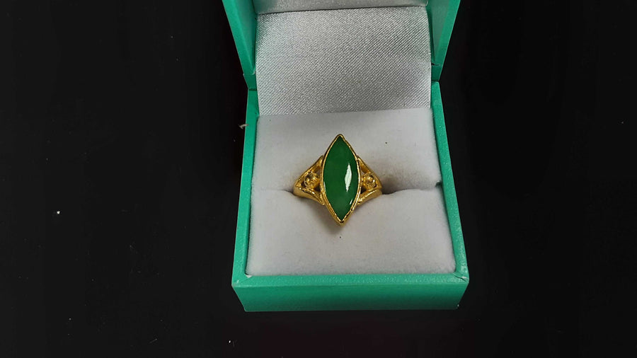Women's Ring - Solitaire - Yellow Gold 24k (.999) 7.2 grams Size 6.5
