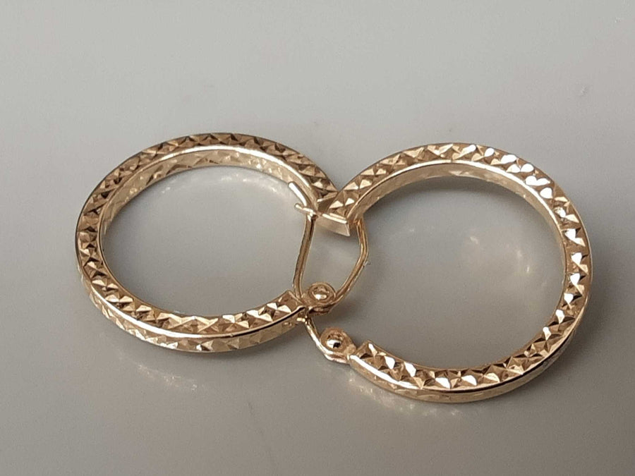 Hoop Earrings - Yellow Gold 14k (.585) 1.2 grams