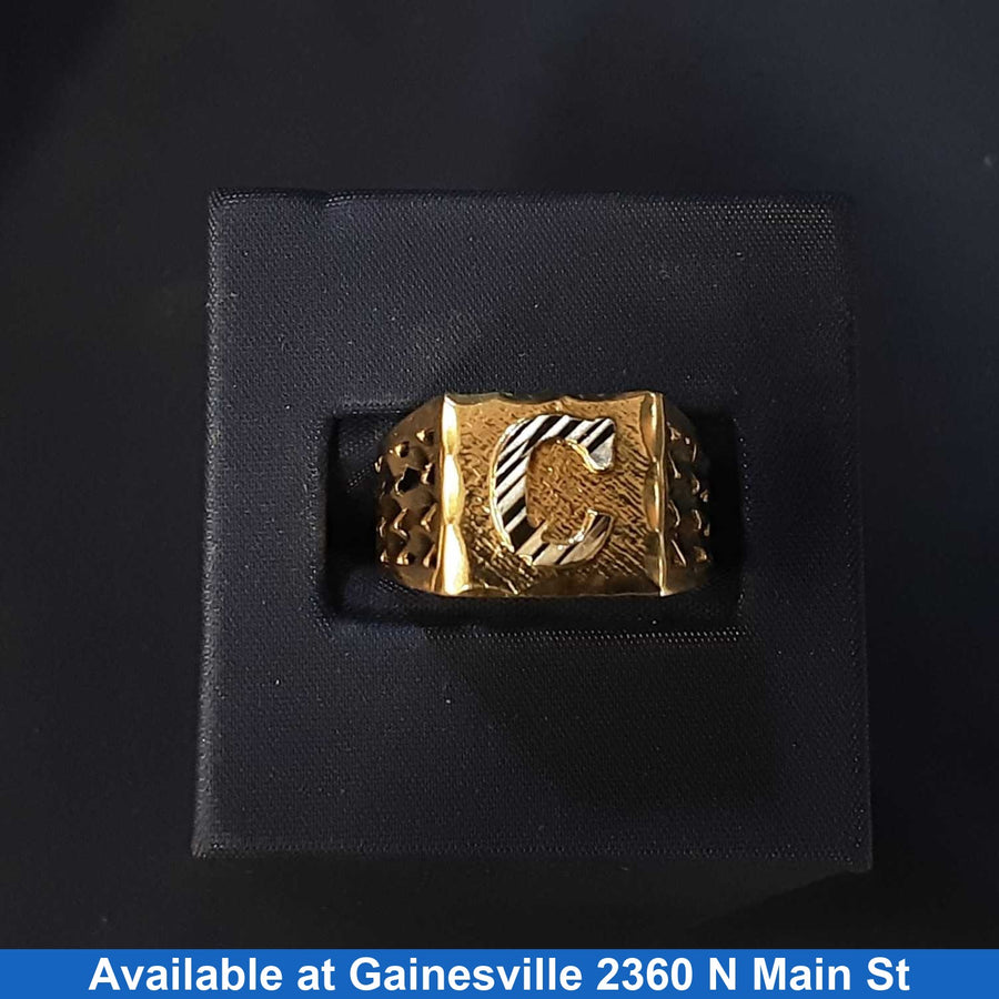Men's Ring - Yellow Gold 10k (.417) 3.3 grams Size 10