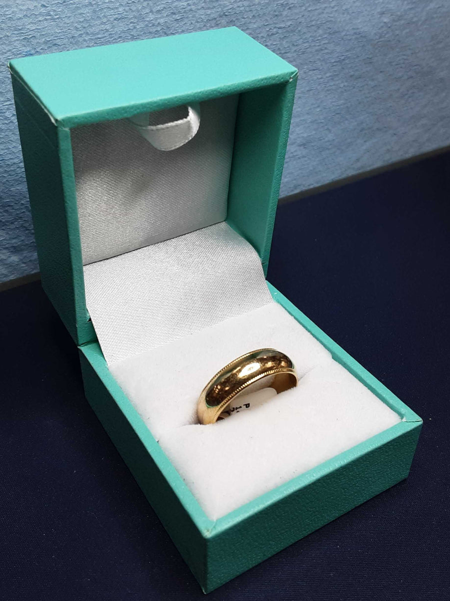 Ring - Wedding Band - Yellow Gold 14k (.585) 4.7 grams Size 7