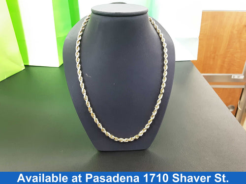 Rope Chain - Yellow Gold 10k (.417) 22.2 grams 20 inch