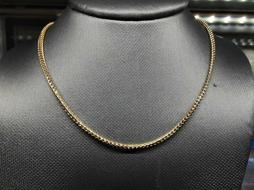 Fox Tail Chain - Yellow Gold 14k (.585) 7.7 grams 19 inch