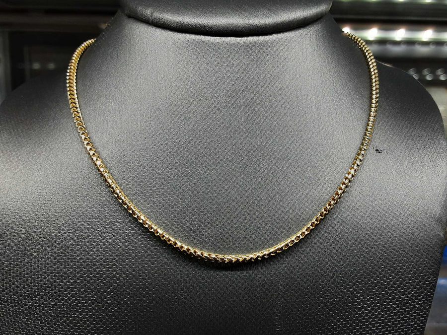 Fox Tail Chain - Yellow Gold 14k (.585) 7.7 grams 19 inch