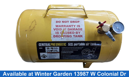 Central Pneumatic 65594 Yellow Air Tank