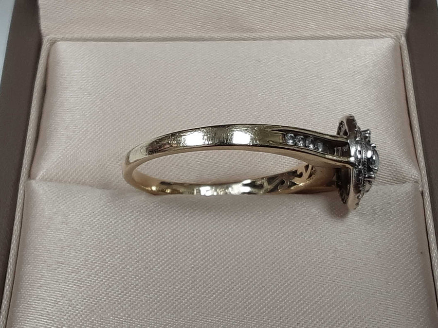 Ring - Wedding Set - Yellow Gold 14k (.585) 7.2 grams Size 11
