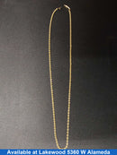 Rope Chain - Yellow Gold 14k (.585) 10.6 grams 20 inch