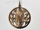 Virgin Mary Religious Pendant - Yellow Gold 10k