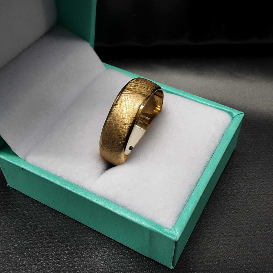 Ring - Wedding Band - Yellow Gold 14k (.585) 6.3 grams Size 12.5