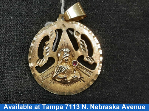 Religious Pendant - Yellow Gold 10k (.417) 2.5 grams