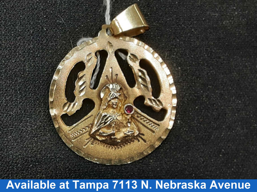 Religious Pendant - Yellow Gold 10k (.417) 2.5 grams