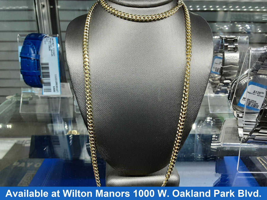 Cuban Link Chain - Yellow Gold 10k (.417) 28.4 grams 24 inch