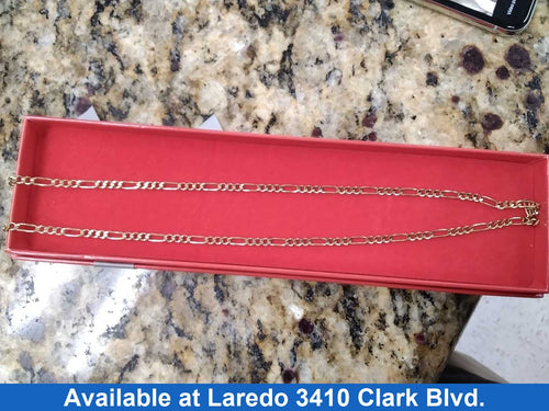 Figaro Chain - Yellow Gold 10k (.417) 7.6 grams 22 inch